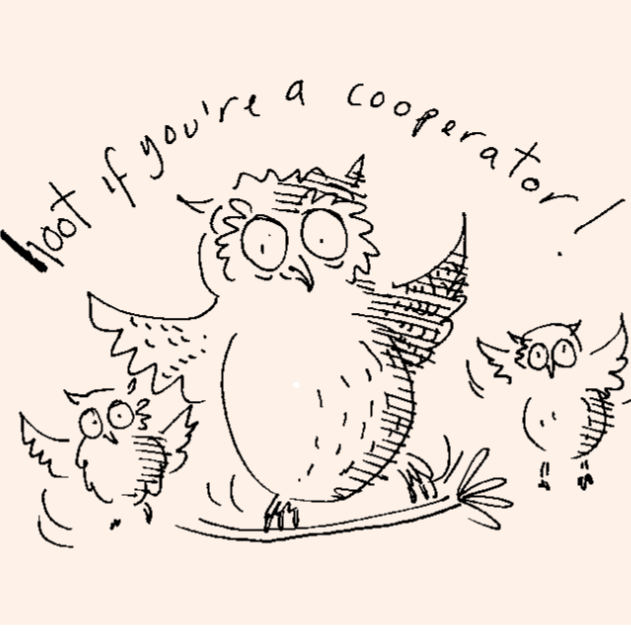 Wise owls have fun